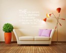 The Only Person Quotes Wall Art Stickers